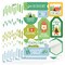 Big Dot of Happiness Camping Favor Sticker Sheet Sets, Happy Camper Party Activity, Kids Birthday Party Favors - 12 Sheets - 120 Stickers